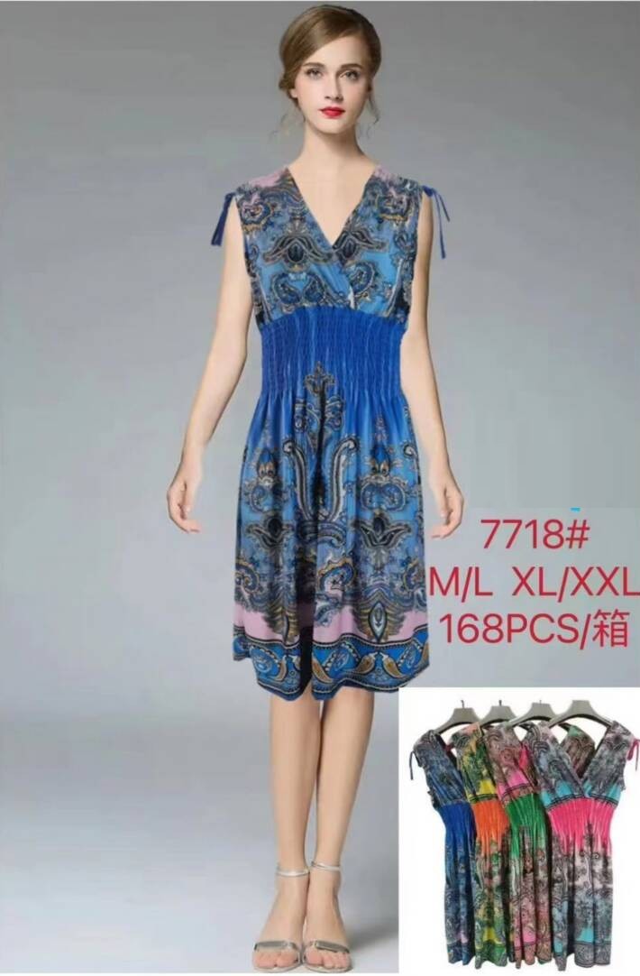 Sukienki damskie Roz M/L/XL/2XL, Mix Kolor Paczka 12 szt